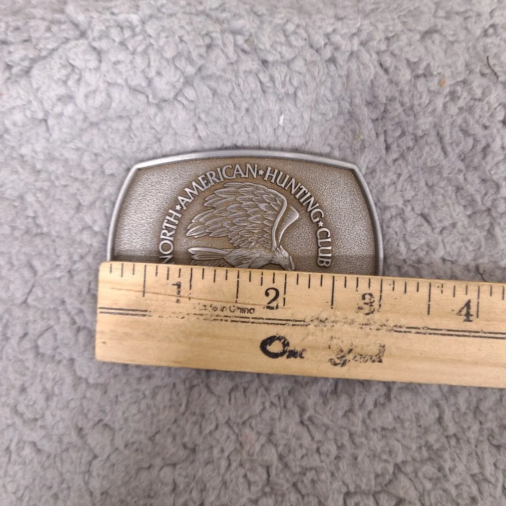 Vintage 1981 North American Hunting Club Belt Buckle Life Member‎ Personalized